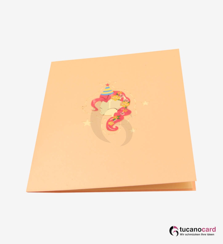 Rosa Einhorn in Box - Rosa - 15 x 20 cm