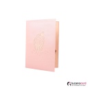 Erdbeer Cupcake - Kartenfarbe Rosa - 12 x 17 cm