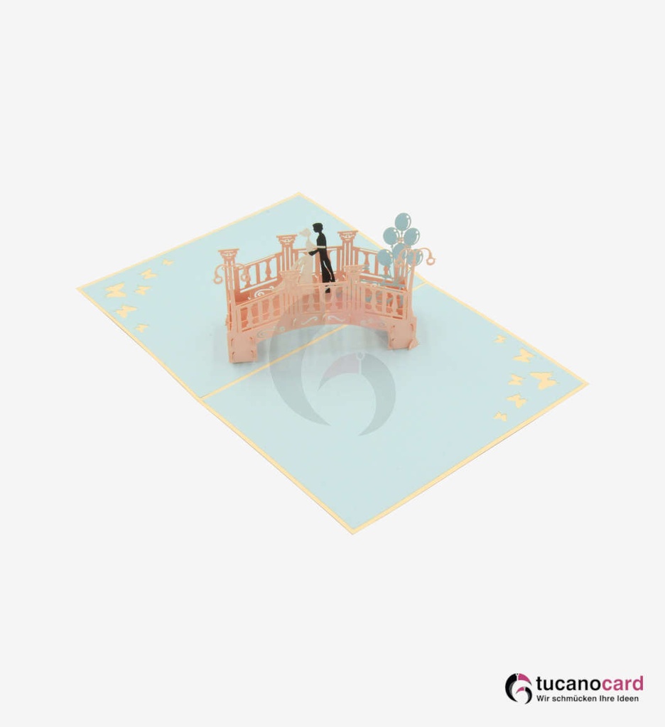 Liebesbrücke - Beige - 15 x 20 cm