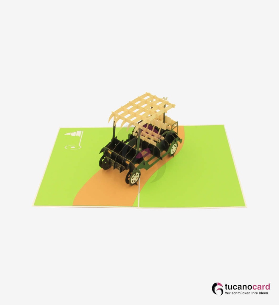 LIMITED EDITION - Golf Caddy - Kartenfarbe Weiß - 15 x 20 cm